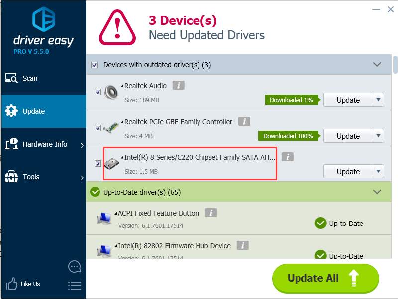 intel graphics driver update the procedure entry point