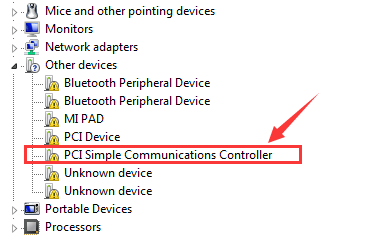 pci simple communications controller