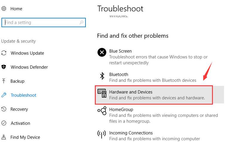 mouse stopped working after windows 10 update