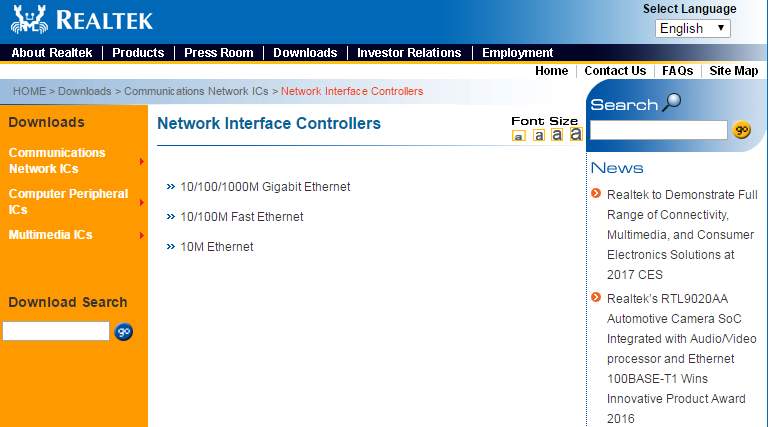 realtek pcie gbe family controller