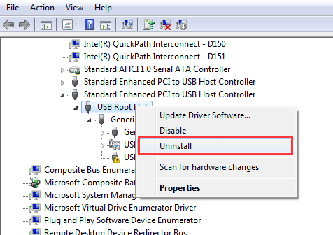 Fix Universal Serial Bus (USB) Driver Issue - Driver