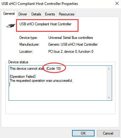 usb xhci compliant host controller windows 10 download