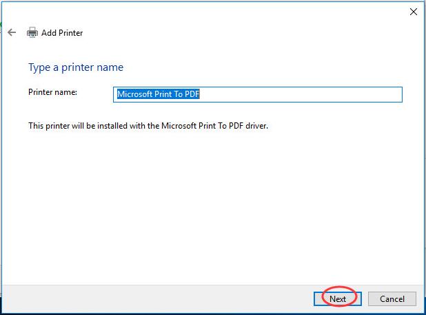 windows 10 print to pdf not working