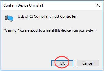 conflict windows 10 and usb xhci compliant host controller