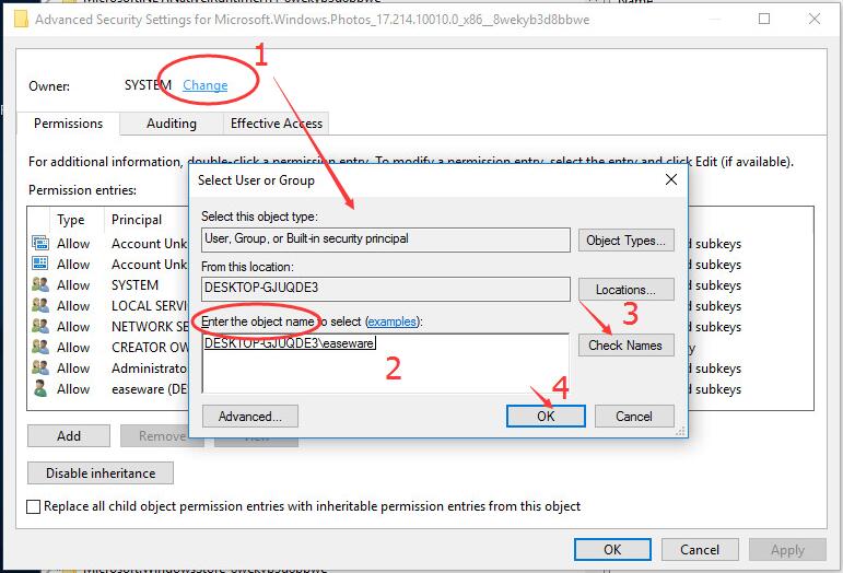 invalid value for registry