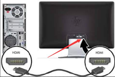 hp e243 monitor ports