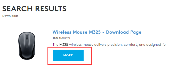 logitech mouse m325 install driver