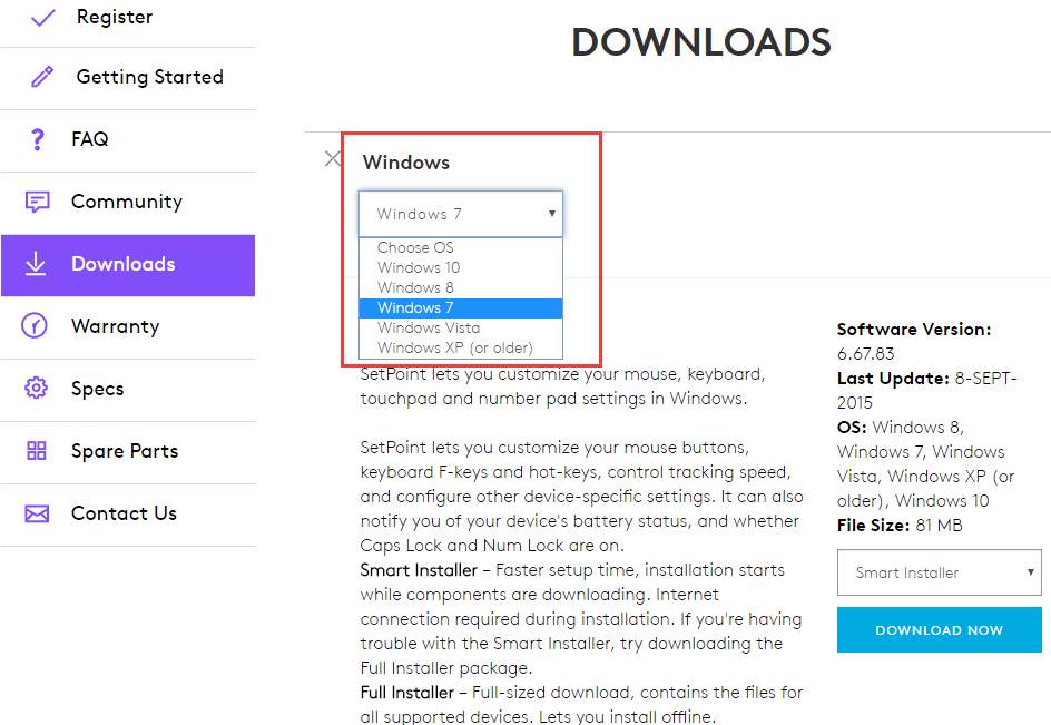 mouse m325 driver windows 10