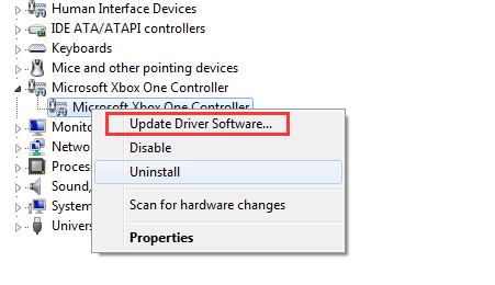 xbox wireless controller driver error