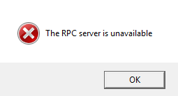 error 0x6ba the rpc server is unavailable