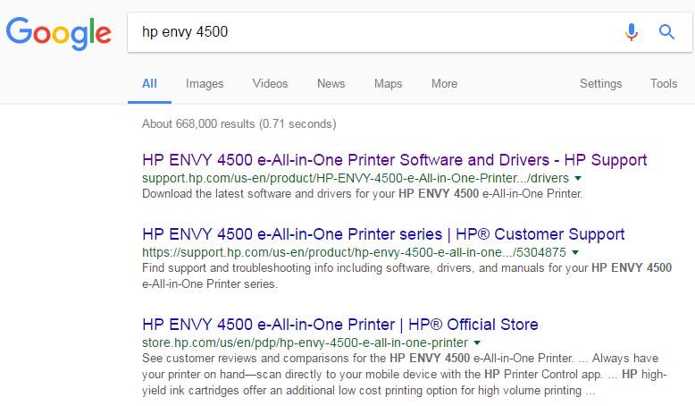 hp envy 4500 drivers windows 10 download