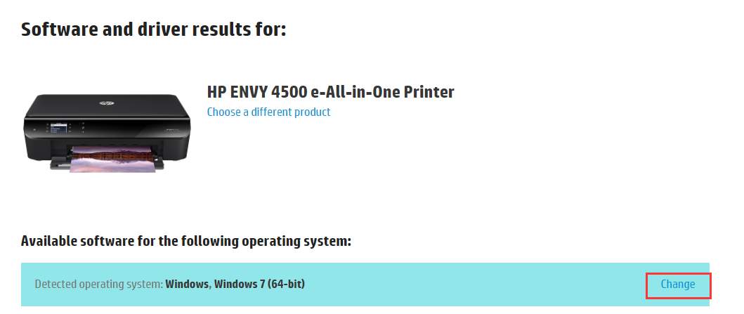 drivers for hp 4500 envy series