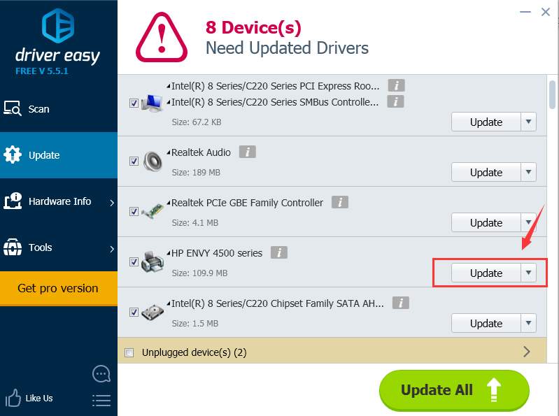 Sinewi befolkning form HP Envy 4500 Series Printer Drivers Download & Update on Windows - Driver  Easy