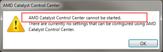 Easy To Fix Amd Catalyst Control Center Cannot Be Started Driver Easy
