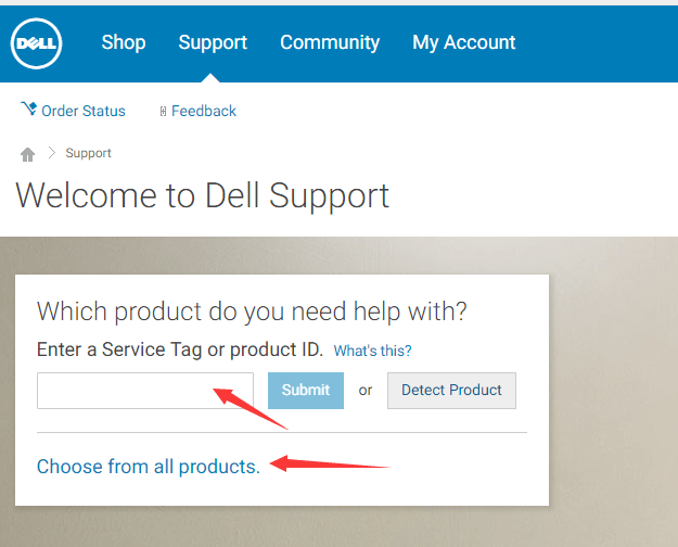 dell support drivers and downloads