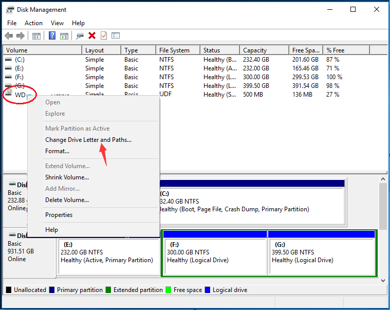 wd my passport is connected but not showing in my laptop