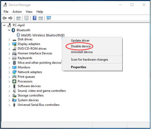 update windows 10 pro bluetooth driver