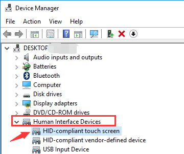 hid compliant device disable