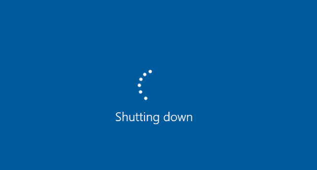 windows shut down noise