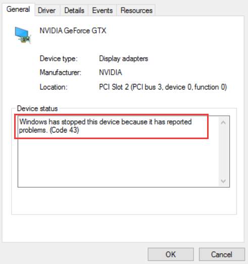 GTX 950 error on Windows 10 [Solved] - Driver