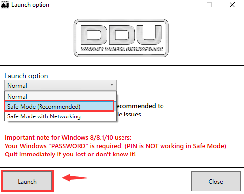 uninstall nvidia drivers in safe mode