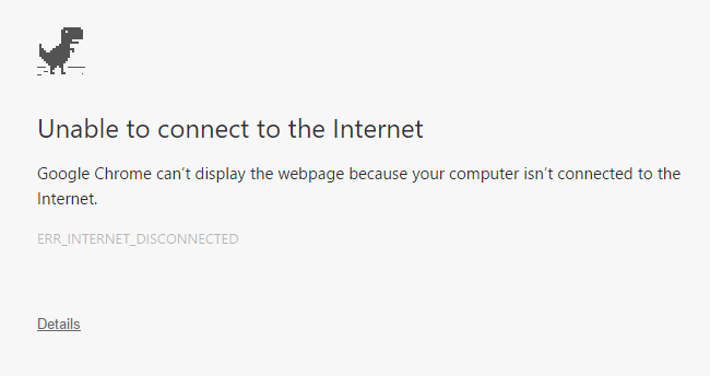 chrome won t connect to internet