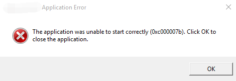 The Application Was Unable To Start Correctly 0xc000007b Fixed