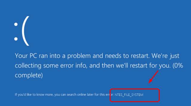 file system error windows 10 photo