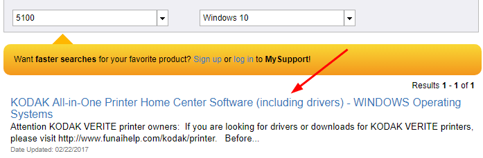 kodak printer driver for windows 10