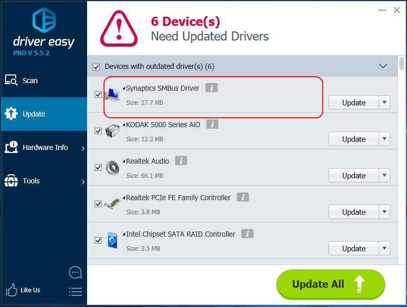 elan smbus driver dell