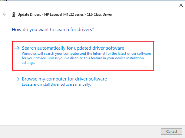 HP printer drivers