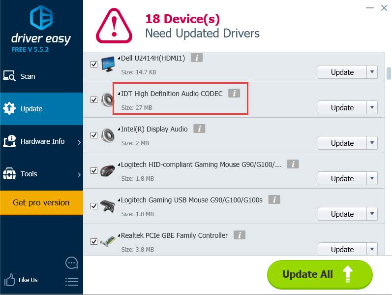 idt audio driver windows 10 latest