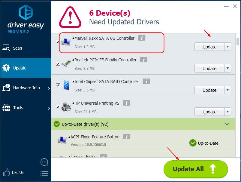 Marvell 91xx sata 6g controller driver windows 10 ошибка