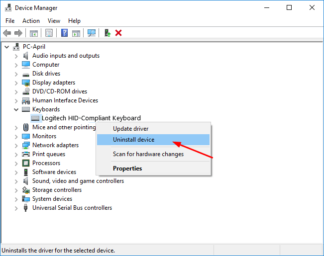 spacebar not working windows 10