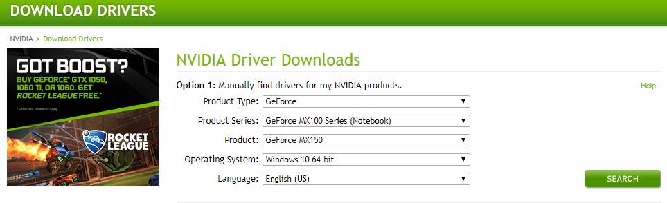 Gtx 1050 best sale ti download driver