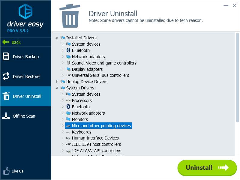 uninstall thinkpad ultranav driver