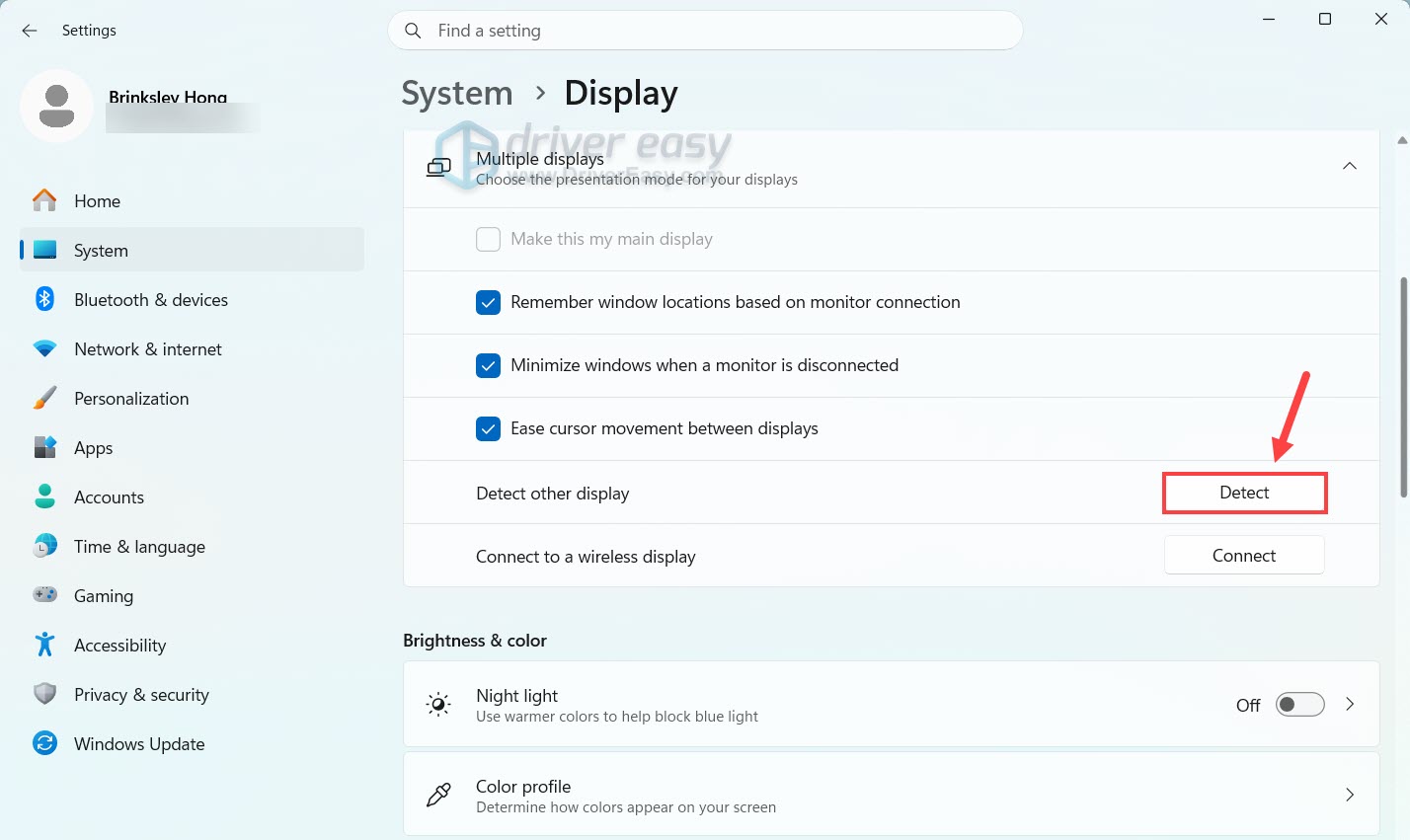 detect multiple display windows pc