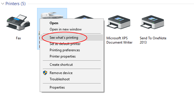 Canon Printer Offline Status