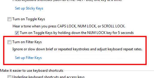 Restore keys