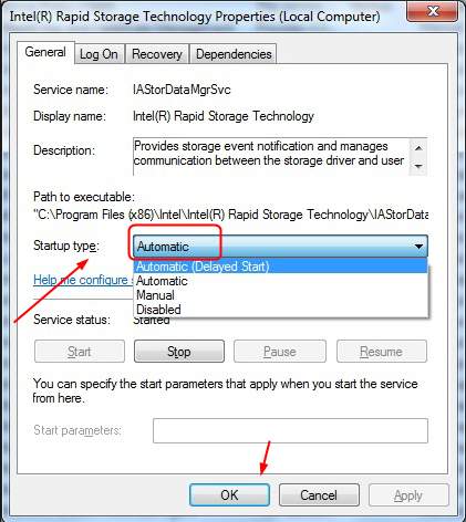 intel rapid storage technology rst update