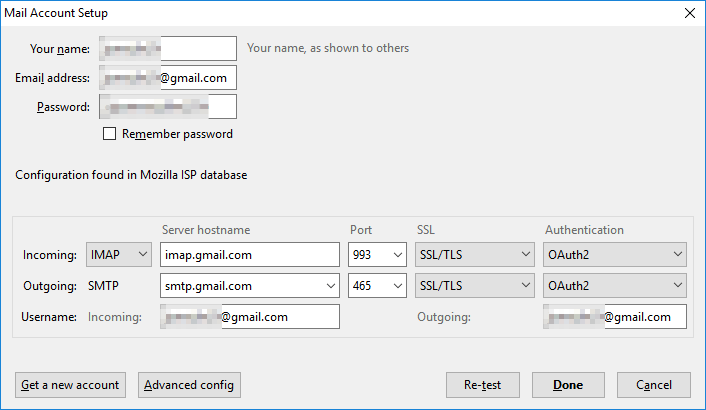 gmail incoming mail server imap username