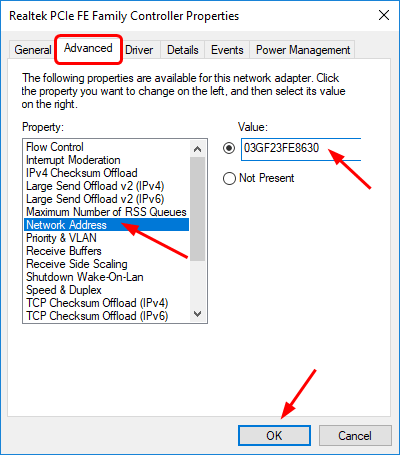 fix invalid ip configuration