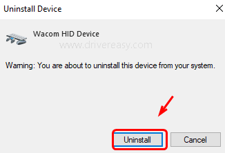 installing device driver software wacom intuos fail