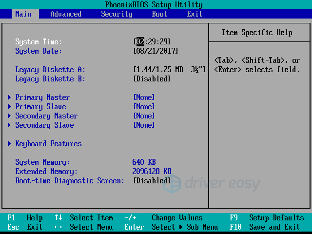 attempting boot from usb device