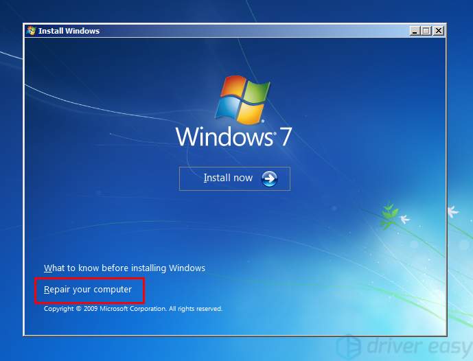 no bootable device gateway laptop windows 10