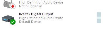 speakers realtek high definition audio not plugged in