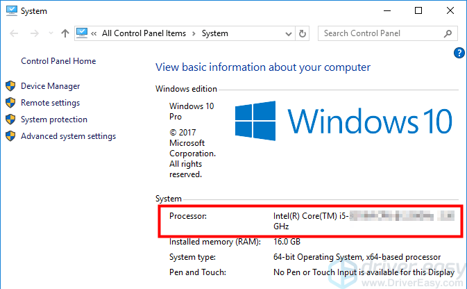 how to know my processor generation