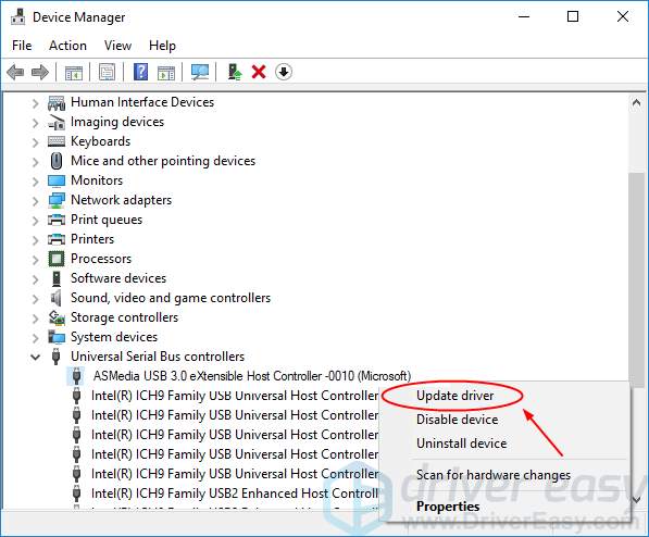asmedia usb 3.0 extensible host controller latest driver windows 10