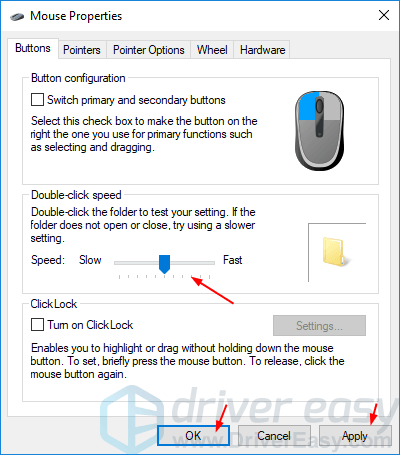 how to set player move click to left click mac