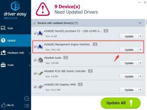 Intel Management Engine Interface Driver Code 10 [Solved] - Driver Easy
